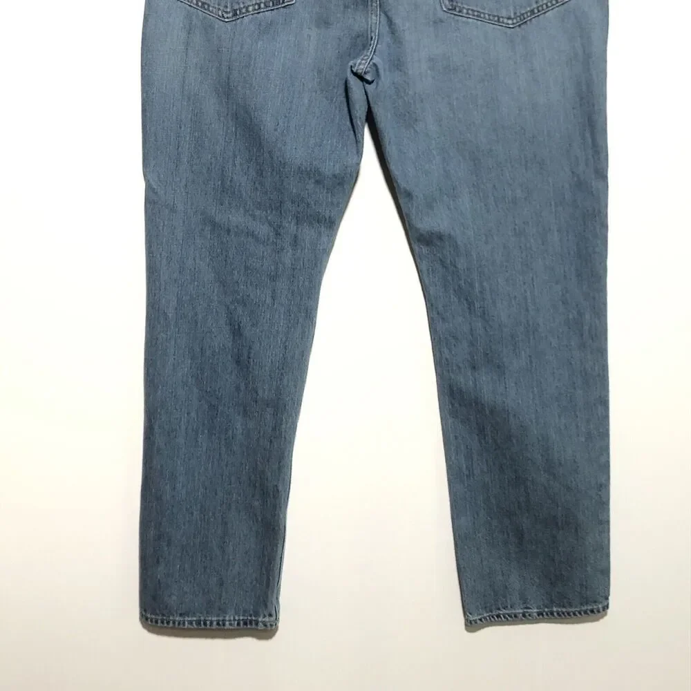 J.Crew Sutton Jeans Mens 34 30 Blue 100% Cotton Denim Straight Leg
